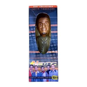 Vintage NSYNC Justin Timberlake Bobblehead 2001 Best Buy Limited Edition 037063